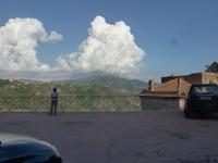 Italien, Cilento, Castellabate, Blick zum Monte Stella