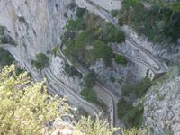 Italien, Capri, Augustusgärten, Blick zur Via Krupp