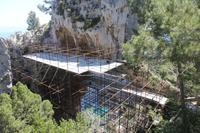 Der Arco Naturale wird gesichert