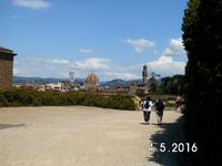  54 Blick von den Boboli -Gärten auf die  Dächer der Stadt