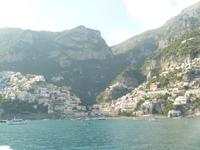 Positano vom Schiff aus