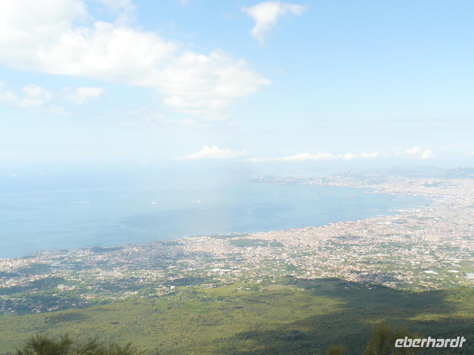 Neapel vom Vesuv aus