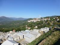 Sartene - Blick zur Stadt und Friedhof
