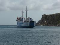unser Schiff fährt in den Hafen - aber so bald nicht wieder raus