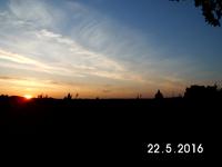 Sonnenuntergang über der Stadt