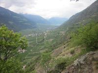 Blick vom Waalweg ins Etschtal