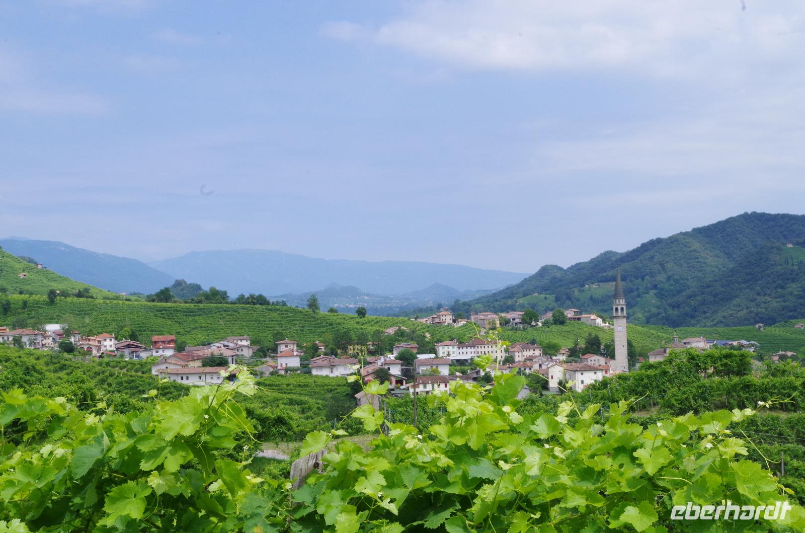 Prosecco-Weinstraße Venetien Panorama