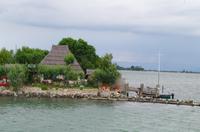 Fischerhaus in der Lagune von Grado