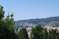 Vom Hügel San Giusto der Blick auf Triest