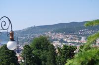 Vom Hügel San Giusto der Blick auf Triest