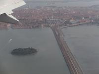 Anflug auf Venedig