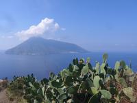 Italien, Vulkane, Lipari, Blick nach salina