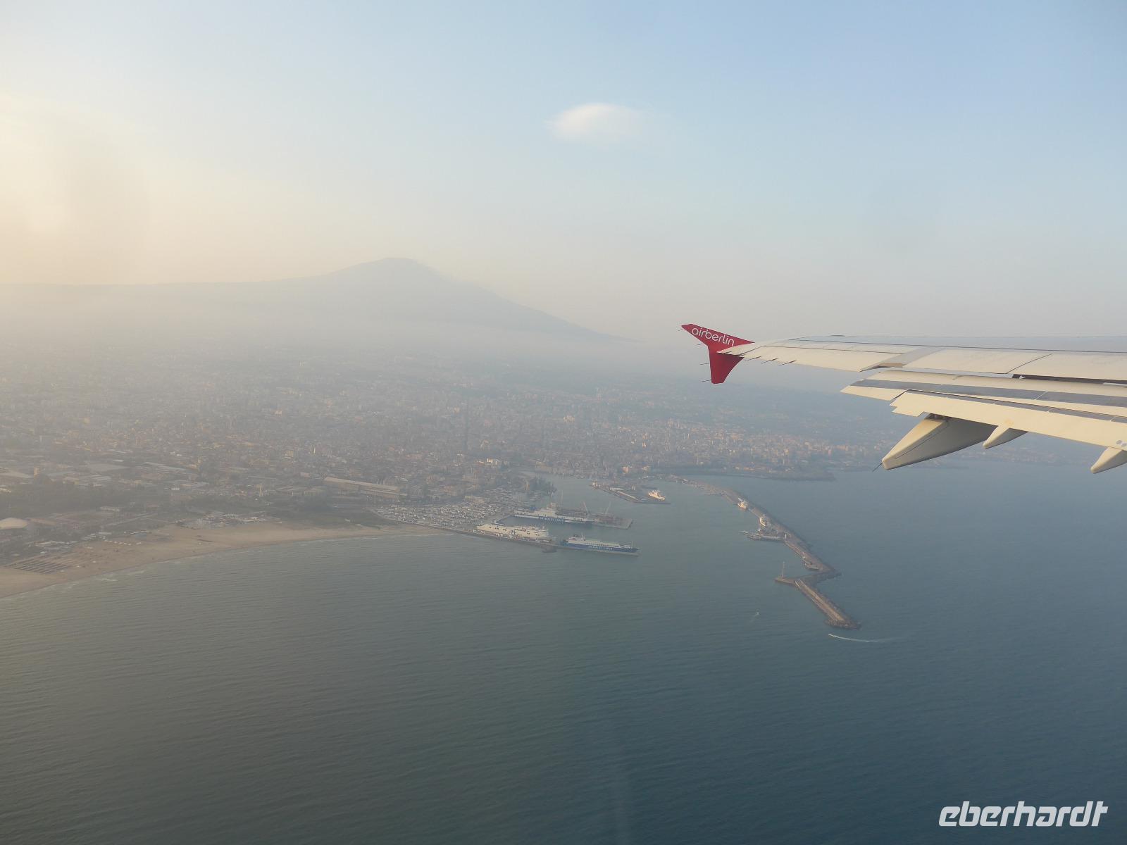 Italien, Vulkane, Heimflug