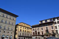 Florenz - Häuser am Piazza della Signoria