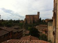 Siena - Blick auf die Basilica Cateriniana San Domenico