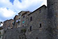 Volterra - Häuser an der Stadtmauer