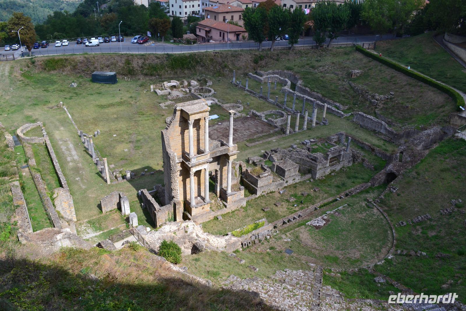 Volterra - Ruinen des Amphitheaters und der alten römischen Thermen