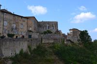 Volterra - Häuser an der Stadtmauer