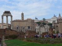 Blick auf den Kapitolshüger vom Forum Romanum aus