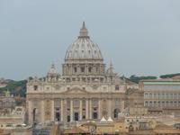 Blick von der Engelsburg auf Petersdom