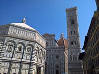 Baptisterium, Dom und Campanile in Florenz.