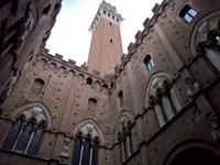 Palazzo Pubblico, das Rathaus in Siena mit dem Campanile.