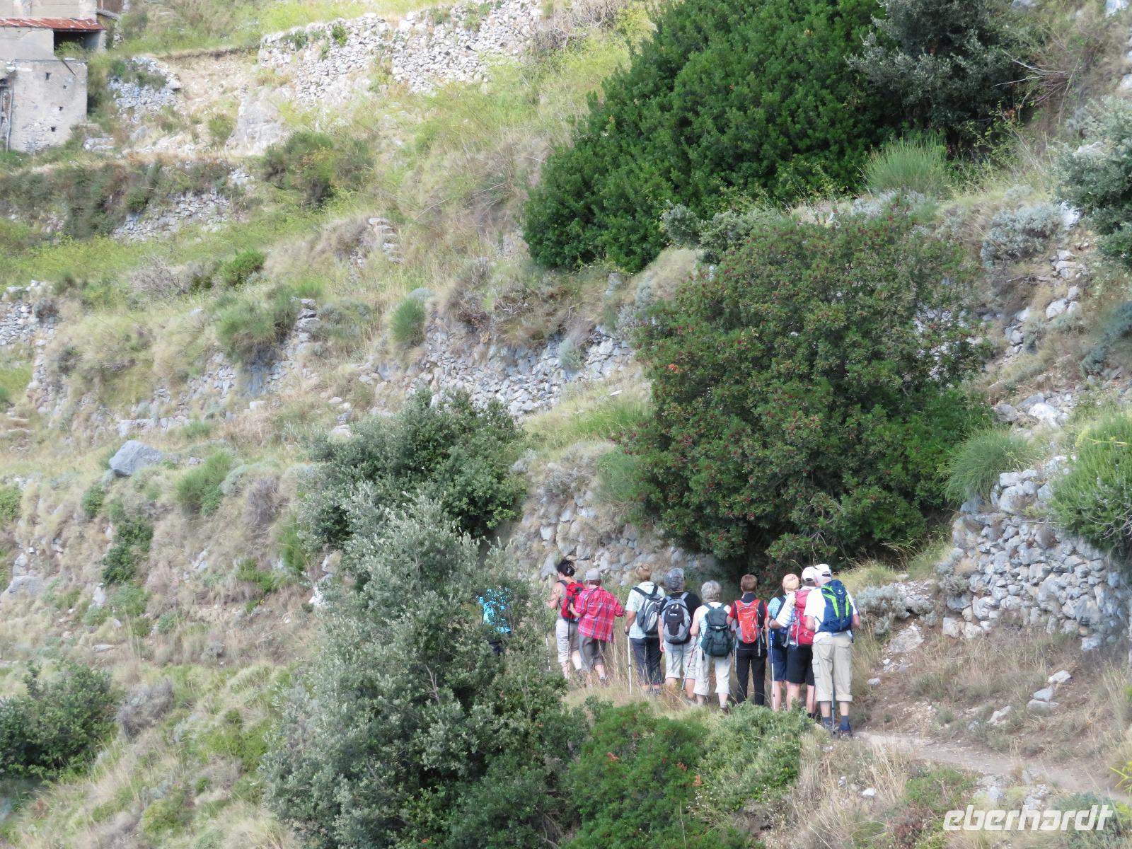 Wanderung auf dem Götterweg von Agerola nach Positano