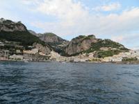 Schifffahrt von Positano nach Minori - Blick auf Amalfi
