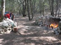 Italien, Sardinien, Lanaittu Tal, Essen bei den Hirten