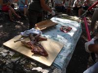 Italien, Sardinien, Lanaittu Tal, Essen bei den Hirten