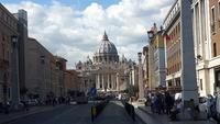 Rom (Blick auf die Via della Conciliazione mit dem Petersdom)