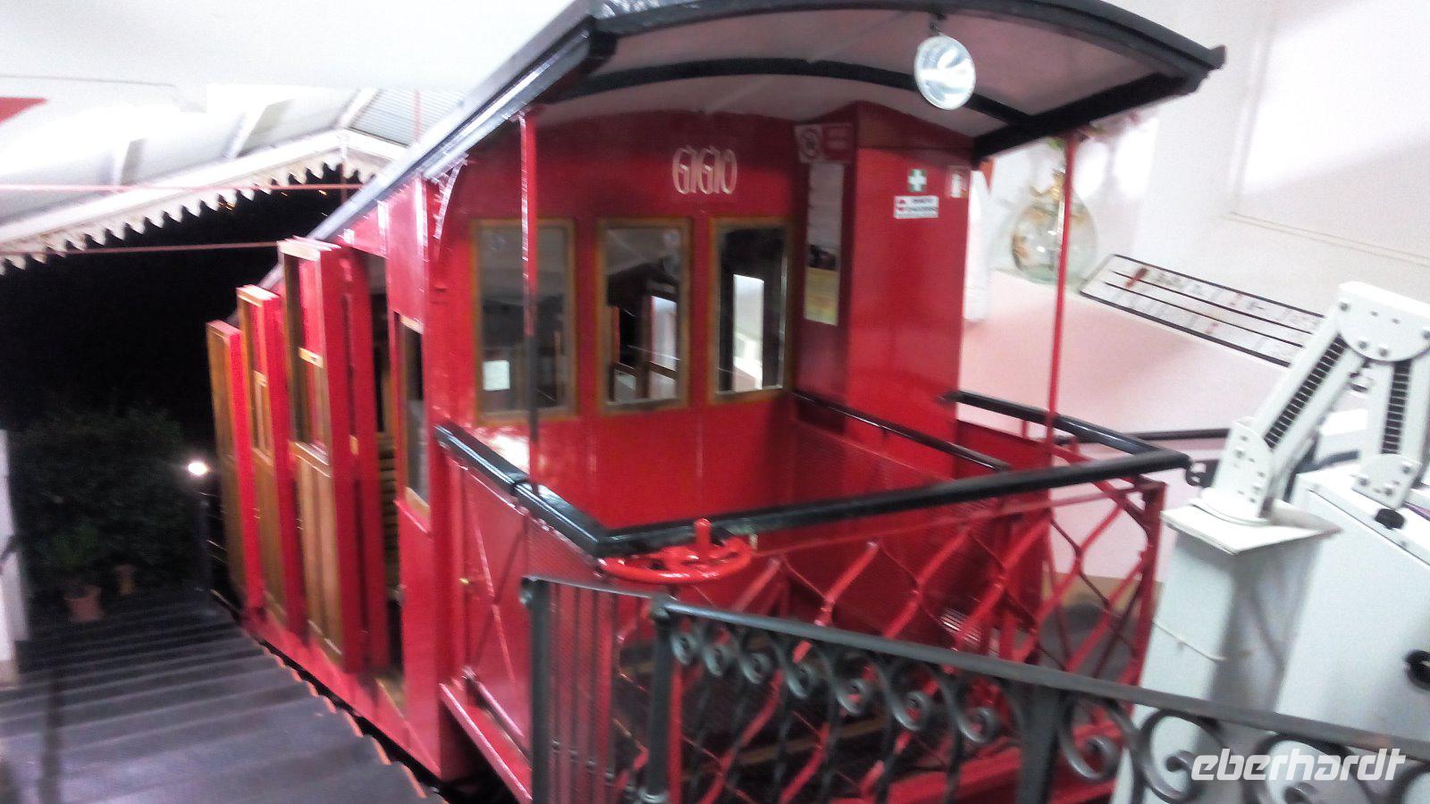 Montecatini Terme, unsere Fahrt mit der Funicolare nach Alto