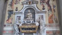 Florenz, Stadtführung mit Angela, Franziskanerkirche Santa Croce,Galileis Grab