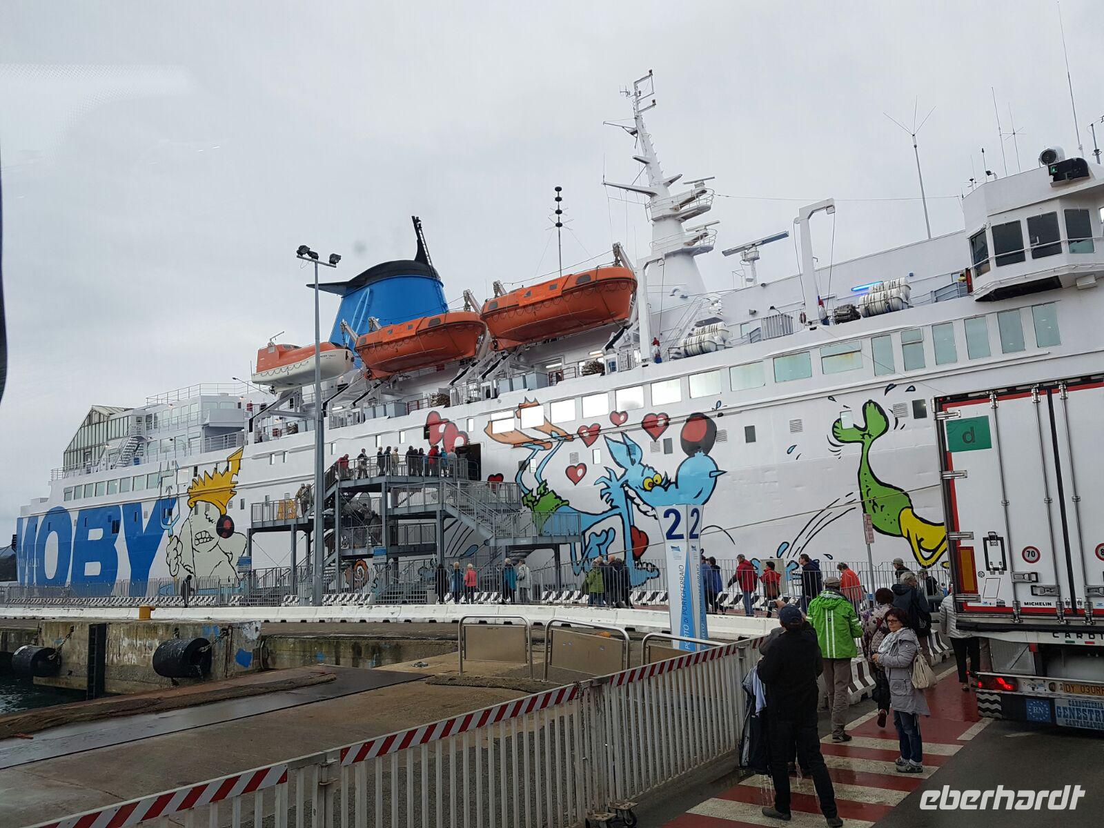 Elba, Ausflug mit Jo, Hafen von Piombino