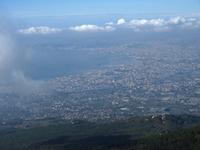 Blick vom Vesuv auf Neapel