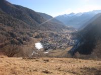 Neujahrswanderung - Blick auf Cogole im Valle di Pejo