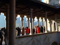 Trento - Castello Buonconsiglio - Gallerie mit herrlichen Blick auf die Stadt
