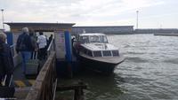Unser Wassertaxi nach Venedig