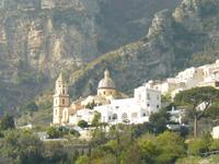 Praiano vom Boot aus gesehen