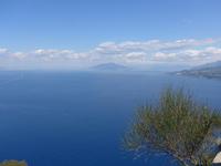 Italien, Capri, Blick zum Vesuv