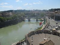  Blick von der Engelsburg auf den Tiber