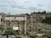 Forum Romanum mit Septimius Servus Bogen