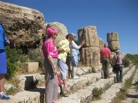 In den Ausgrabungsstätten von Selinunte 