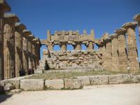 Die Ausgrabungsstätten von Selinunte - Im Ineren des Tempels