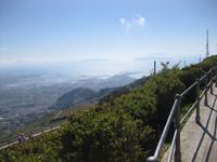 Panoramablick von Erice in Richtung Salinen und Meer