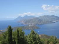 Vulcano - Inselrundfahrt - Blick auf Lipari und Salina
