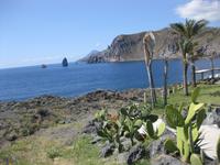 Vulcano - Halbinsel Vulcanello - Blick zur Insel Lipari