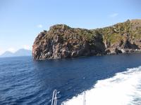 Wir verlassen die Küste von Vulcano