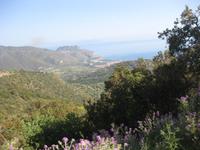 Sizilien - Fahrt ins Inselinnere - nochmal ein Blick zurück