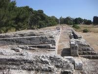 Siracusa - Archäologische Zone - Unterbau des Altars Hierons II.